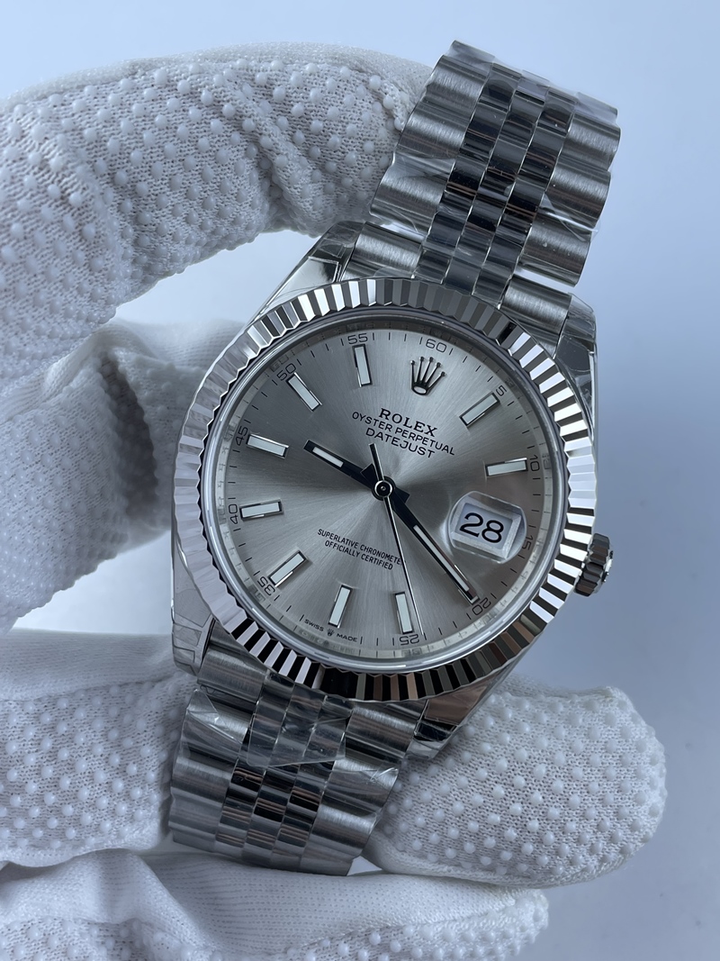 (준비완료/특급배송)NO.1698/VS공장 롤렉스 데이저스트 41미리 실버 바인덱스 쥬빌레 플루티드