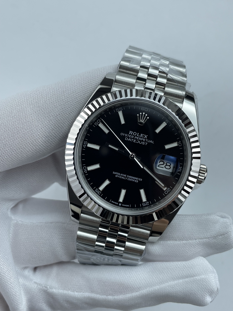 (준비완료/특급배송)NO.3586/롤렉스 데이저스트 126334 41미리 블랙다이얼 바인덱스 QP공장